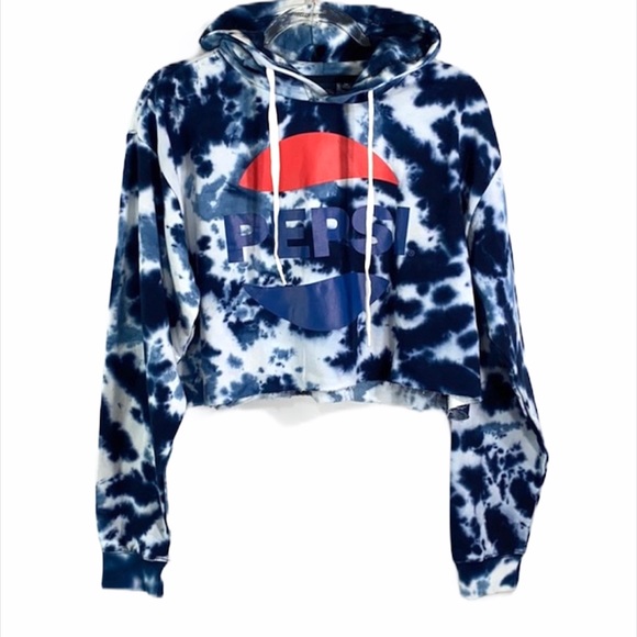 pepsi crop top hoodie